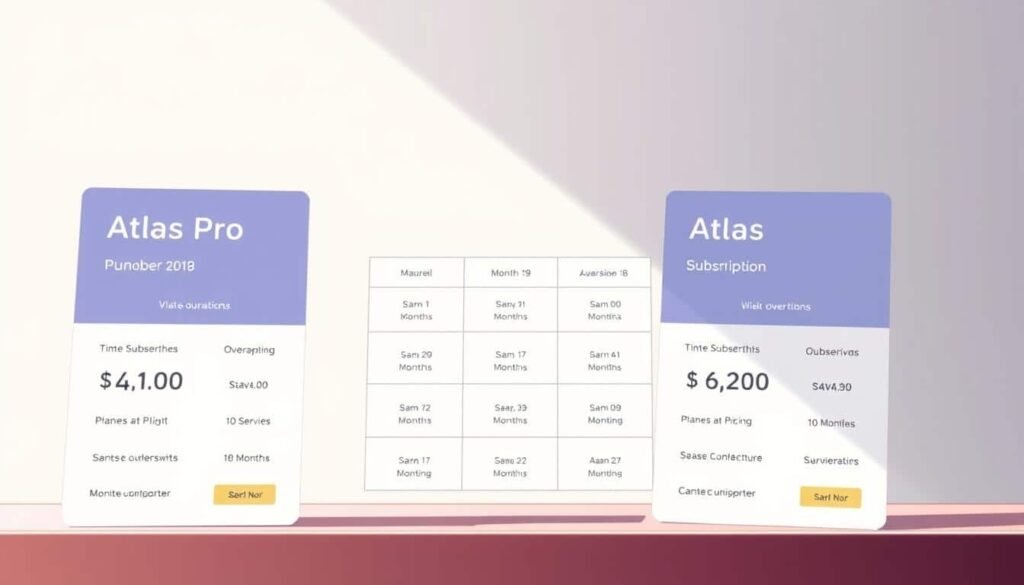 Comparatif abonnements Atlas Pro